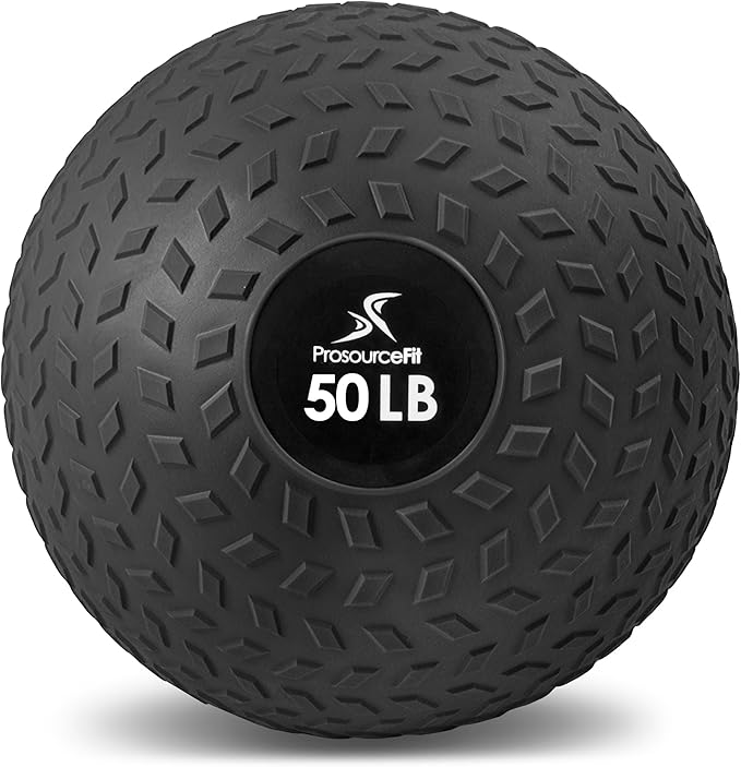ProsourceFit Slam Medicine Balls 5, 10, 15, 20, 25, 30, 50lbs Smooth and Tread Textured Grip Dead