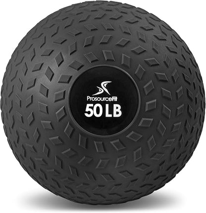 ProsourceFit Slam Medicine Balls 5, 10, 15, 20, 25, 30, 50lbs Smooth and Tread Textured Grip Dead