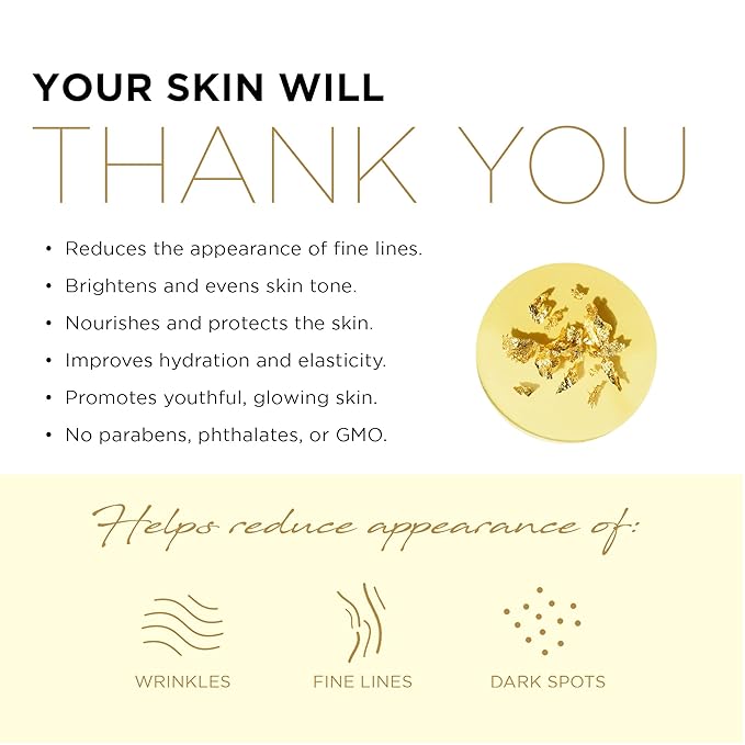 Azure Cosmetics 24K Gold and Caviar Anti Aging Luxury Face Mask - Hydrating & Firming Facial Mask