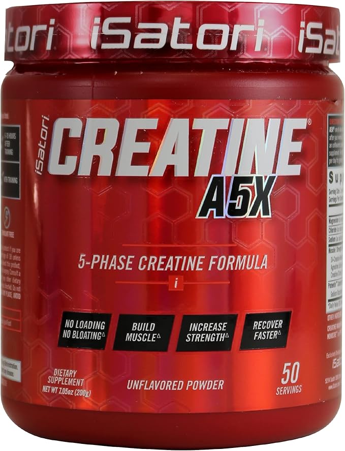 iSatori Creatine A5X with Creatine Monohydrate & Betaine Anhydrous for Muscle Growth, Strength
