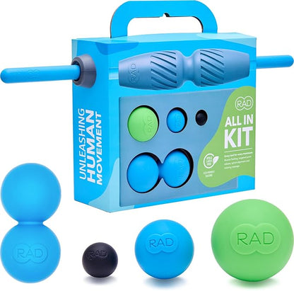 RAD All-in Kit ??Foam Roller Set for Whole Body Massage & Myofascial Release ??7-in-1 Kit with