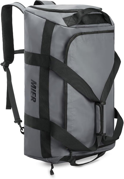 MIER Gym Bag for Men Large Duffel Backpack with Shoe Compartment, 60L Convertible Duffle Bags