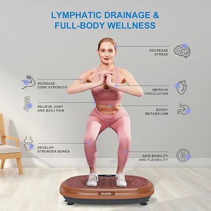 EILISON FitMaxx 3D XL Vibration Plate Exercise Machine - Whole Body Workout Vibration Platform