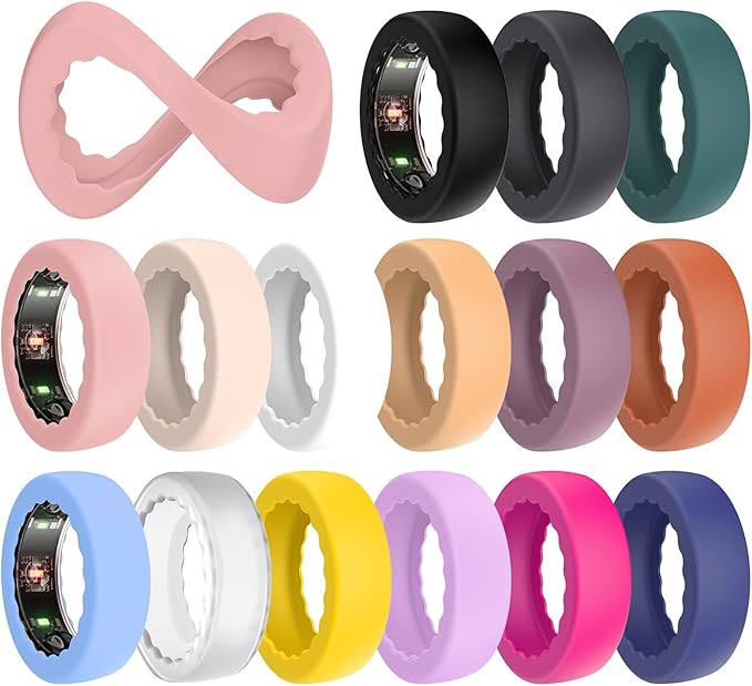 BO&DQQ 15 Pack Ring Cover Compatible with Oura Ring Gen 4 /Gen 3/ Samsung