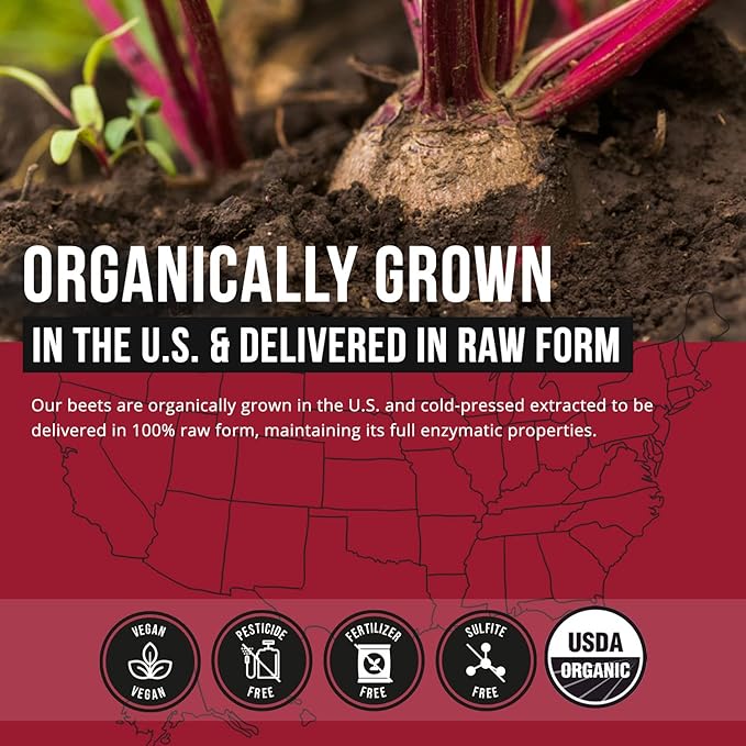 BioBeet® Max Strength Beet Root Juice Powder ??20:1 Concentrate, Each Serving Derived from 60,000