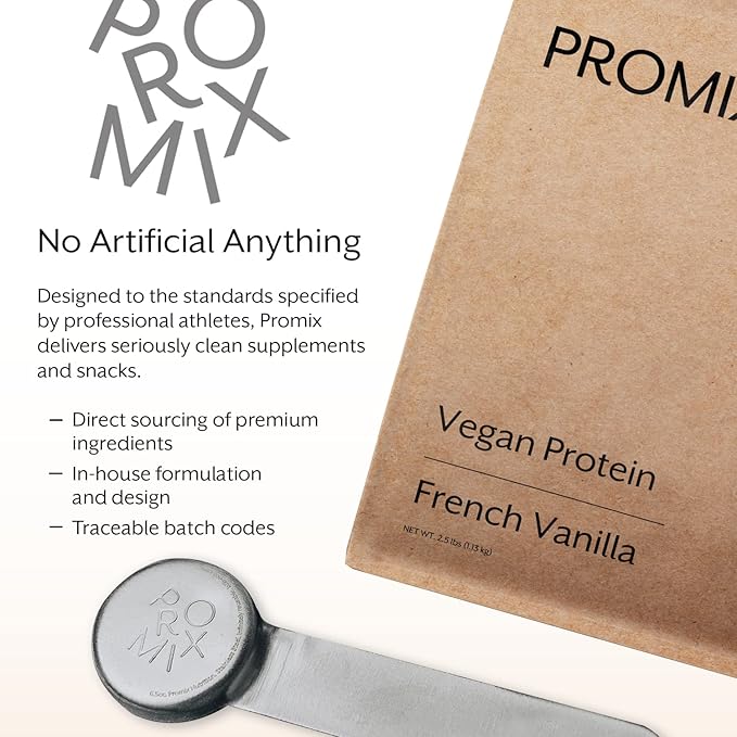ProMix Nutrition Vegan Protein Powder, 25g Plant Based Organic Canadian Yellow Pea Protein, Vitamin