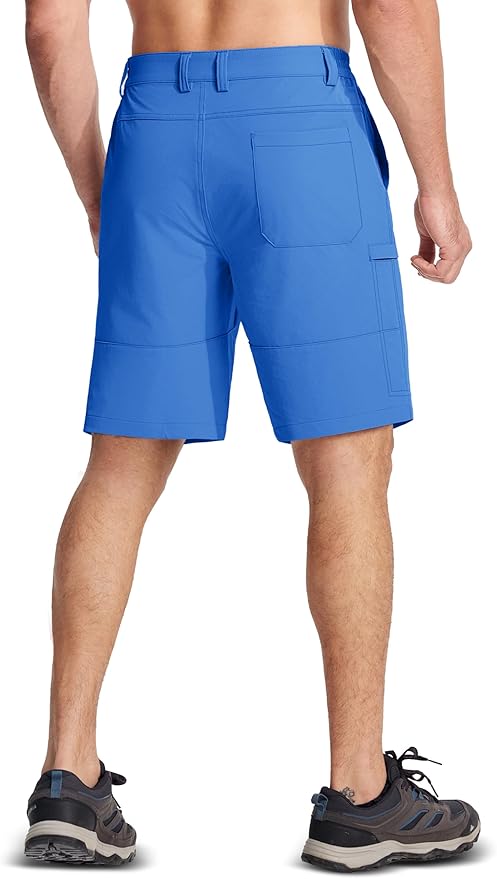 MAGCOMSEN Men's Hiking Cargo Shorts Quick Dry Lightweight 9" Golf Shorts Summer Casual Work Outdoor
