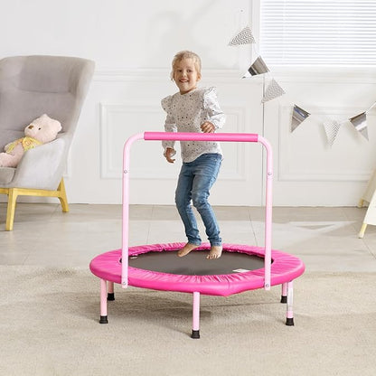 VEVOR 3FT Trampoline 36" Indoor/Outdoor for Toddlers, Foldable Mini Baby With Foam Handle