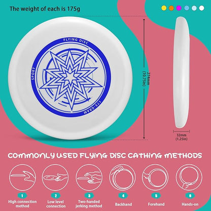 Outdoor Flying Disc 175g,Adult Sport Disc Set for Competitive and Pro Players,Flying Disc Set