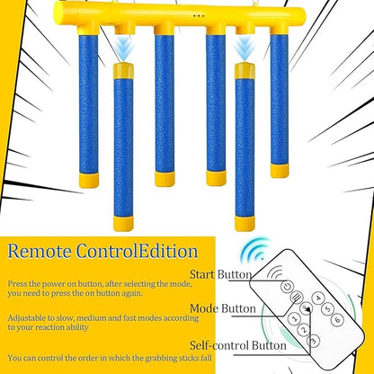 Reflex Challenge Game - Drop Sticks, Hand Eye Coordination, Reaction Training, 3 Adjustable Speeds