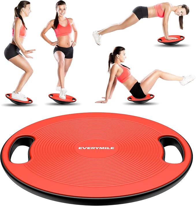 EVERYMILE Wobble Balance Board, Exercise Balance Stability Trainer Portable Balance Board with