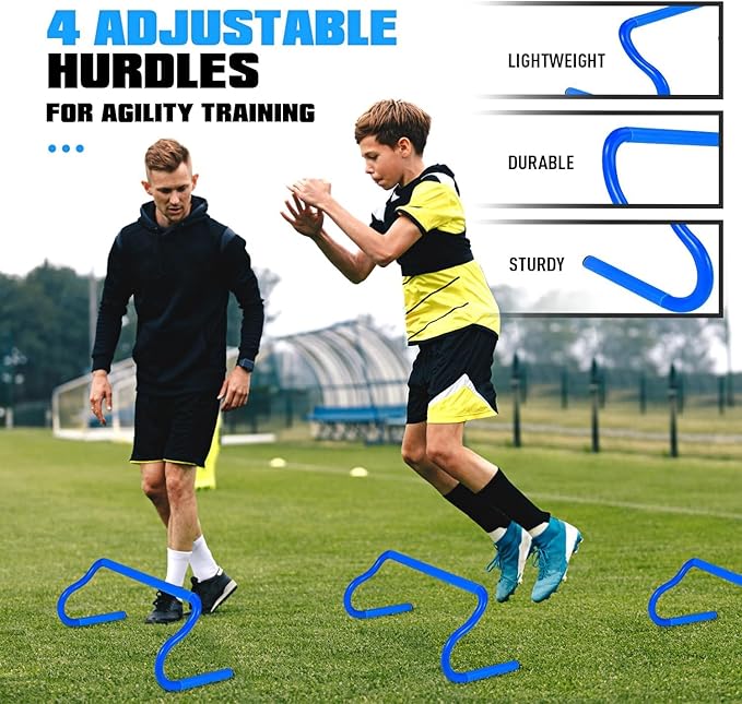 Agility Training Equipment, Soccer Training Equipment, Agility Speed Training Set for Kid Youth