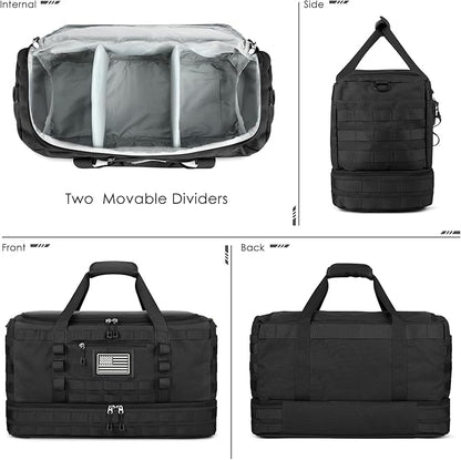 ETRONIK Travel Bag for Men Women, Gym Bag & Tactical Duffle Bags for Travel, Carry on with Toiletry