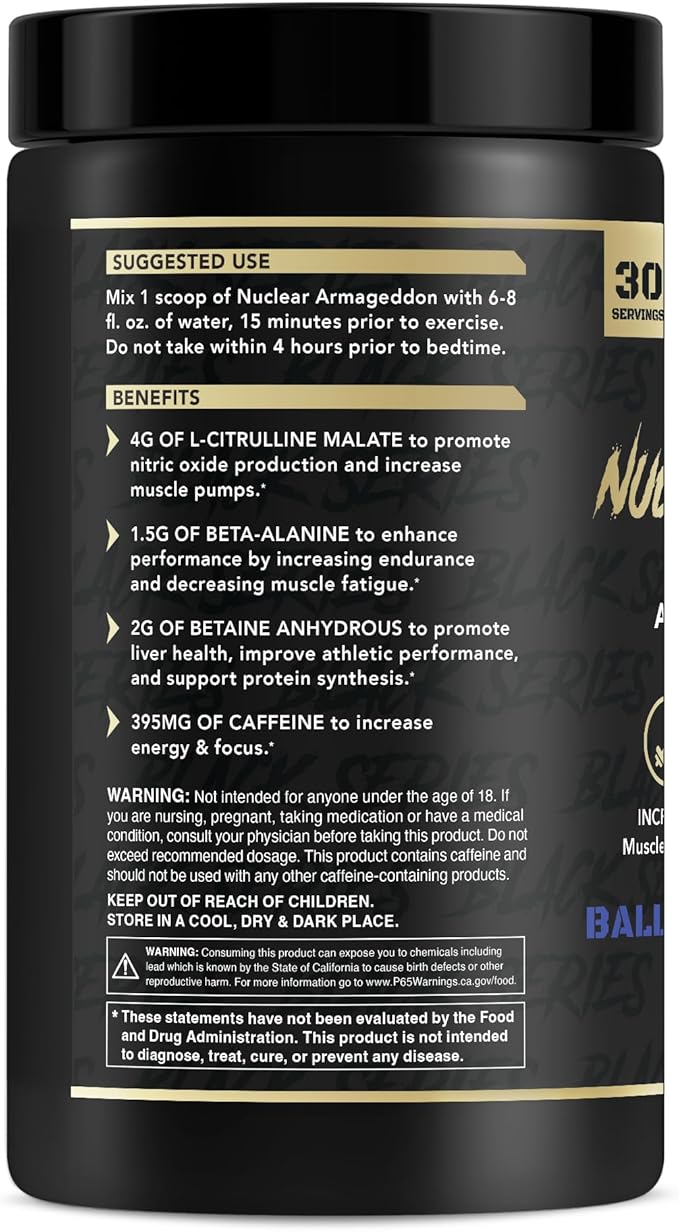 Anabolic Warfare Nuclear Armageddon Pre Workout Powder Pre-Workout for Men & Women with