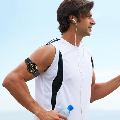 22mm Sport Ankle/Arm Band Compatible with Amazfit Helio, Quick Release Breathable Nylon Bicep Strap