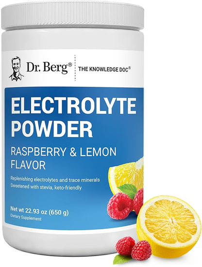 Dr. Berg Zero Sugar Hydration Keto Electrolyte Powder - Enhanced w/ 1000 mg of Potassium & Real