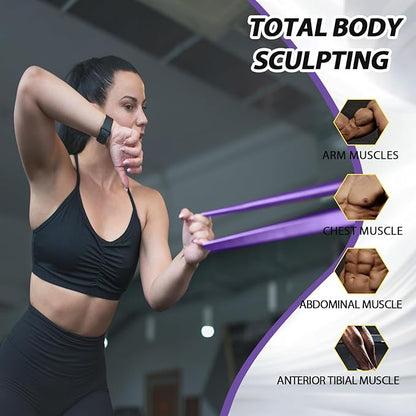 LEEKEY Resistance Bands Set for Pull-Up Assistance & Full-Body Training, Multi-Level Exercise Bands