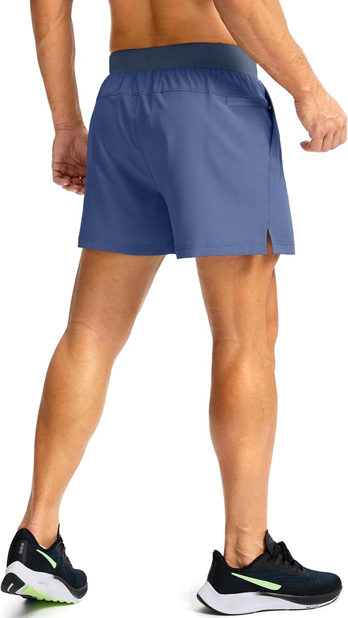 Men's Running Shorts with Zipper Pockets 9 Inch/ 7 Inch / 5 Inch Lightweight Quick Dry Gym Workout