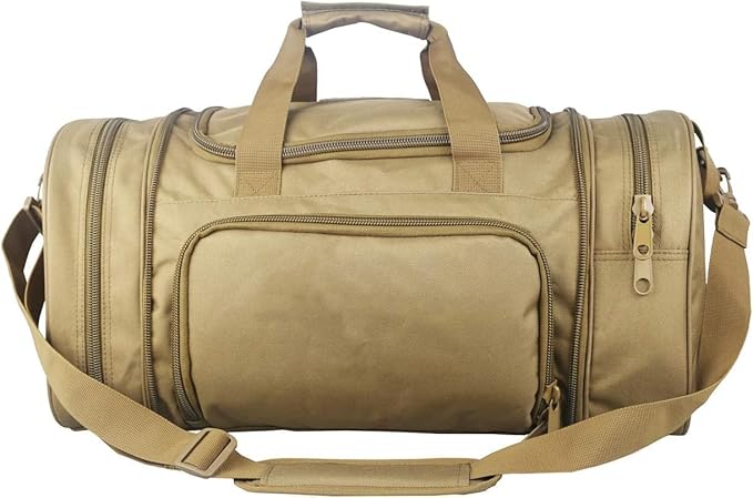 Tactical Travel Duffle Bag with Shoes Compartment Weekender Bags Carry On Overnight Bag For Men and