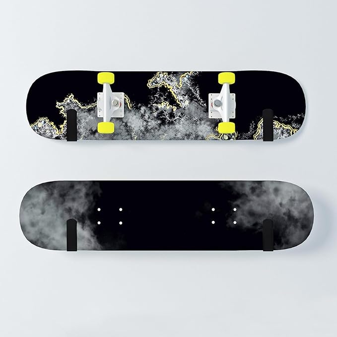 Snowboard Wall Mount, Horizontal Snowboard Hanger Rack Heavy Duty Garage Wall Rack 4pcs