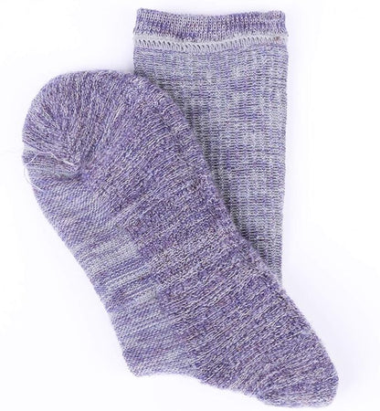 EnerWear 4 Pack Women's Merino Wool Outdoor Hiking Trail Crew Sock