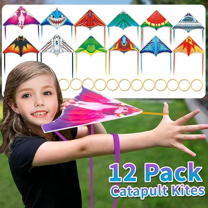 Mini Kites for Kids,Finger Launcher Kites Easy to Fly,Party Favors for Kids 4-8-12 Outdoor Toys
