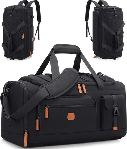 Gym Bag for Men and Women with Shoe & Laptop Compartment, 3-in-1 Sports Travel Duffel Bag