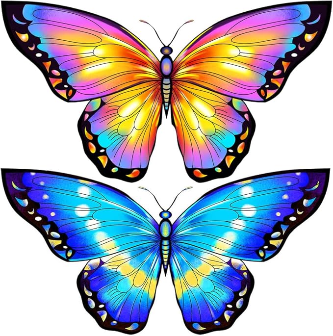 HONBO Butterfly Kites for Kids & Adults,55" x 28" Large Beginner Kite for Kids Ages 4-8,Easy to Fly