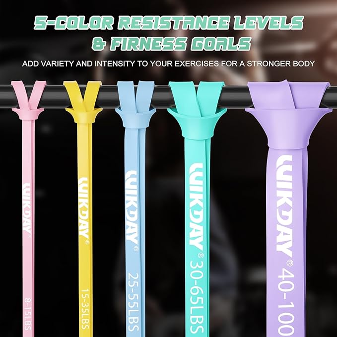 Resistance Bands, Pull Up Bands, Workout Bands for Exercise, Thick Heavy Resistance Band Set with