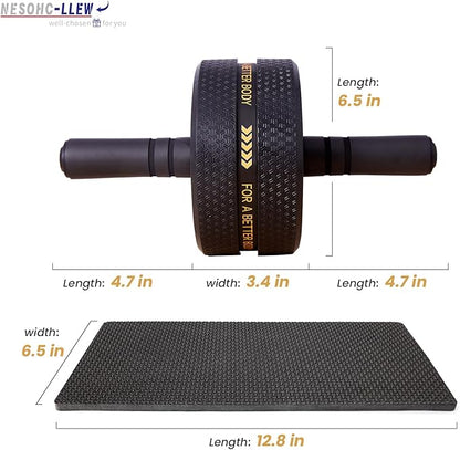 Upgraded Ab Roller Wheel. Abdominal Training Roller for Men/Women, Abdominal Wheels Widened to 3.4