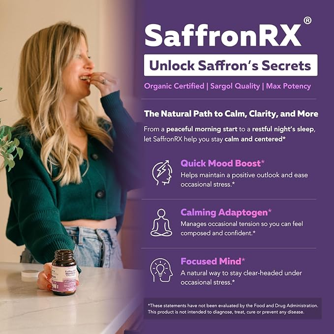Organic Saffron Extract: Optimized Extract with Safromotivines, Safranal, and Crocins – Clinically