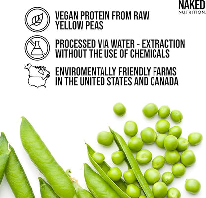 Vanilla Pea Protein Isolate from North American Farms, Only 3 Ingredients, Vanilla Vegan Protein