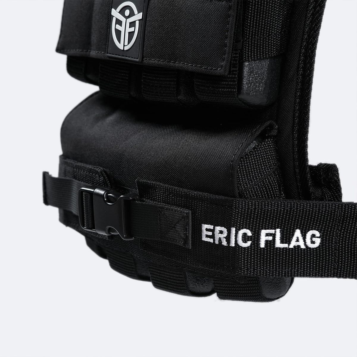 ERIC FLAG 40 lb Weighted Vest for Men & Women - Adjustable 0-40 lb with 16 Iron Weight, Heavy-Duty