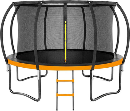 Trampoline 8FT 10FT 12FT 14FT 16FT, Outdoor Trampolines for Kids and Adults, Recreational