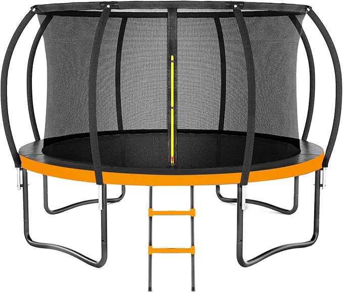 Trampoline 8FT 10FT 12FT 14FT 16FT, Outdoor Trampolines for Kids and Adults, Recreational