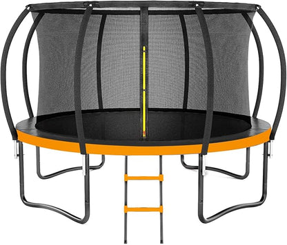 Trampoline 8FT 10FT 12FT 14FT 16FT, Outdoor Trampolines for Kids and Adults, Recreational