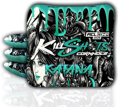 Killshots Cornhole | Katana Series | Limited Edition | ACL Certified Cornhole Bags | Premium