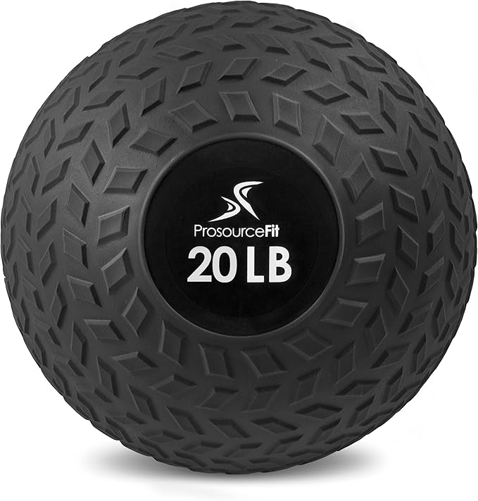 ProsourceFit Slam Medicine Balls 5, 10, 15, 20, 25, 30, 50lbs Smooth and Tread Textured Grip Dead