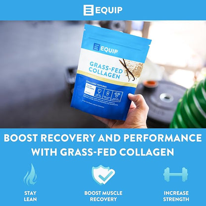 Equip Foods Grass Fed Collagen Powder | Hydrolyzed Bovine Collagen Peptides with Amino Acids |