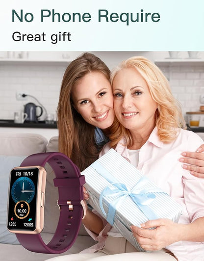 HUAKUA Fitness Tracker No Bluetooth No APP No Phone Needed, Fitness Watch for Men Women Parents