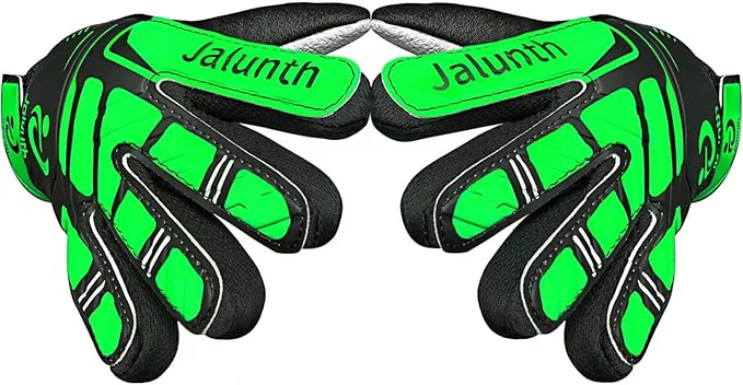 Jalunth Soccer Goalie Gloves Kids Youth Goalkeeper Field Player Gloves Boys Girls Training Grip