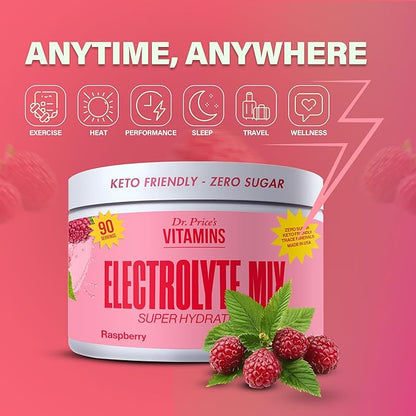 Dr. Price’s Electrolyte Mix | Sugar-Free Hydration Powder with 72+ Trace Minerals | No Sugar