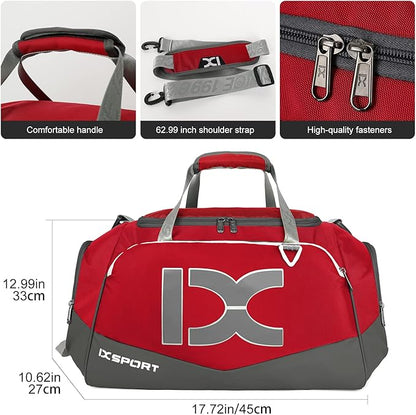 Sports Gym Bag，INOXTO Travel Duffel Bag with Dry Wet Pocket And Shoe CompartmentFor Women and