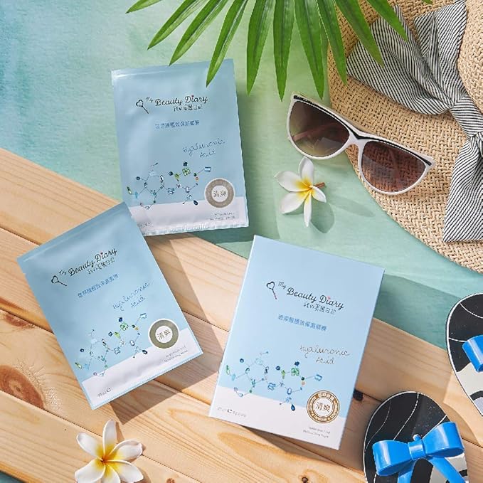 My Beauty Diary-Hyaluronic Acid Ultra Moisturizing Facial Mask, Instant Hydrating Water Type