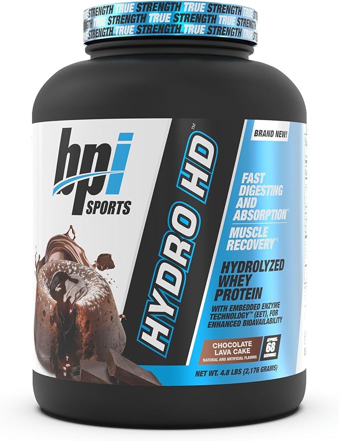 BPI Sports Hydro HD - 100% Hydrolyzed Whey Protein Powder - Muscle Growth, Recovery, 25g of