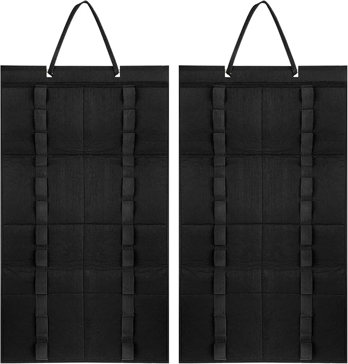 2 Pack Martial Arts Belts Organizer, Hanging Karate Belt Display Holds 12 Karate Belts for Martial