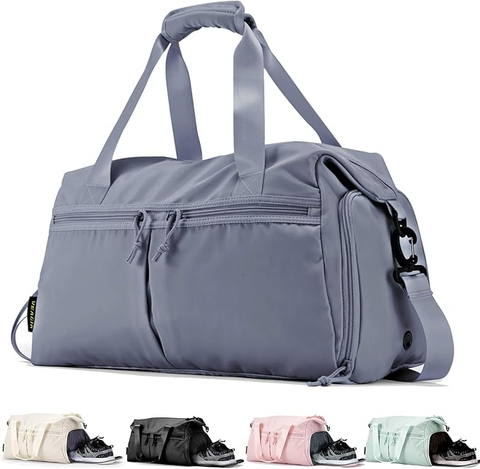 Weekender Duffel Bag with Shoe Compartment And Wet Pocket-Luggage Everyday Overnight Bag for Men