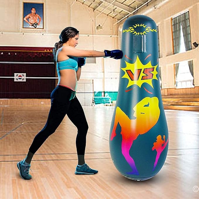 Punching Bag for Kids, Free Standing Boxing Bag for Bounce Back Focus Punching Bag for Practicing