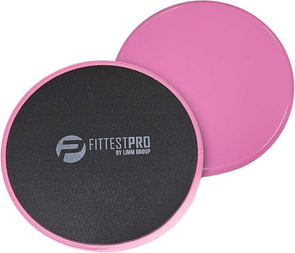 Core Sliders for Working Out - Exercise Sliders Fitness, Stability, Ab, Legs & Full Body (Set of 2)