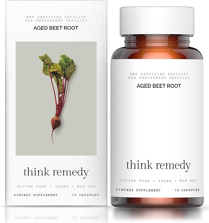 Aged Beet Root Capsules - Beet Pills for Stamina - Organic Beet Root Powder - Nitric Oxide